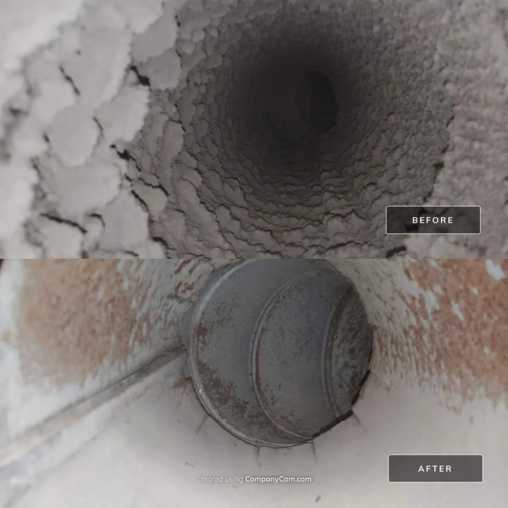 Before And After Commercial Air Duct Cleaning